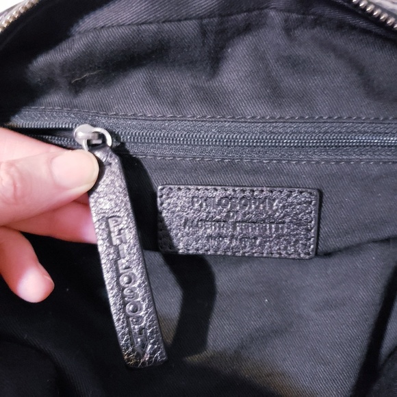 Philosophy di Alberta Ferretti Vintage Black Leather Designer Bag Ultra Soft - Picture 5 of 8